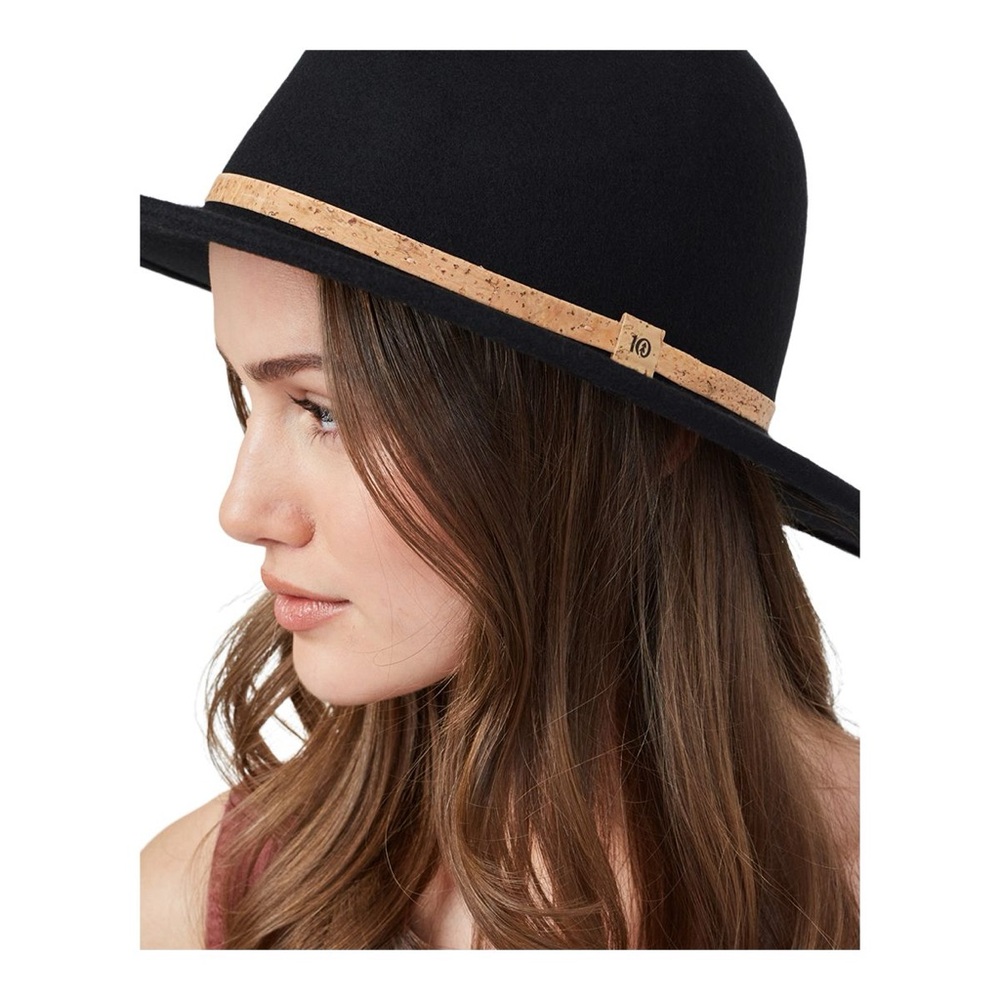 TWO Tentree Wide-Brim Hats with Tan Band